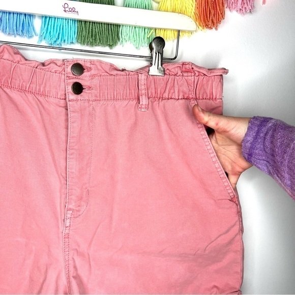 Universal Thread Target Pink High Waisted Paper Bag Baggy Shorts Size XL - Picture 3 of 15